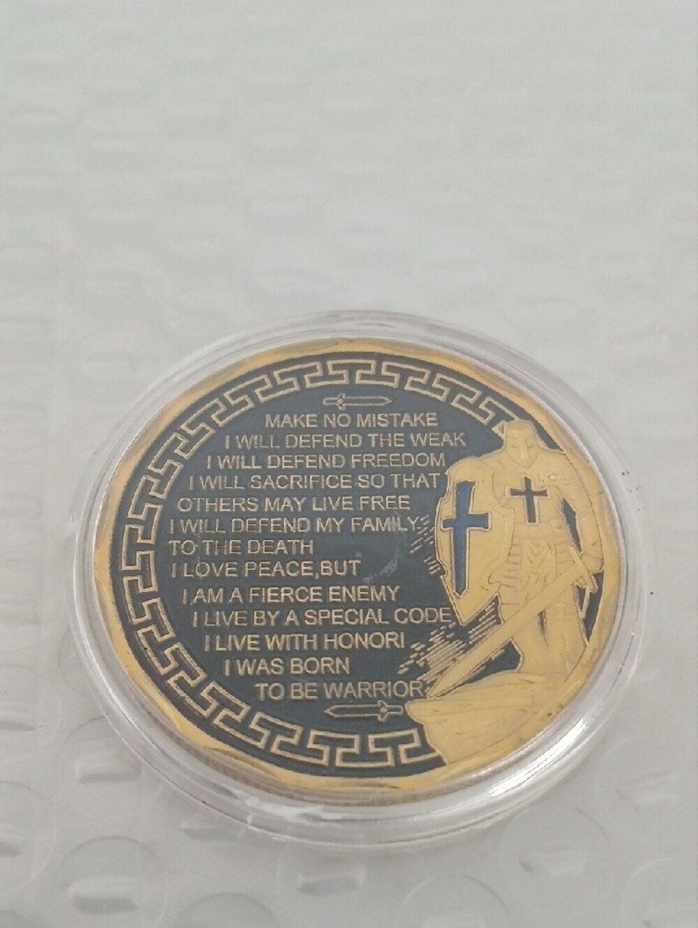 Commemorative Police Officer Challenge Coin - Black & Gold - Picture 5 of 6